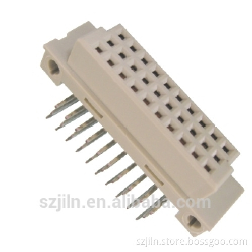2.54mm right angle triple row female Din 41612 connectors